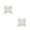 Thumbnail Image 0 of 4mm Princess-Cut Cubic Zirconia Stud Earrings in 14K Gold