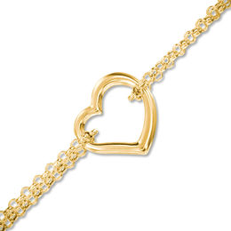 Hollow 10K Yellow Gold Anklet 10