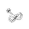 Thumbnail Image 0 of 018 Gauge Crystal Infinity Cartilage Barbell in Stainless Steel - 5/16"