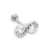 Thumbnail Image 1 of 018 Gauge Crystal Infinity Cartilage Barbell in Stainless Steel - 5/16"