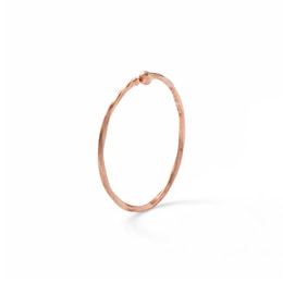 14K Solid Rose Gold Twist Nose Ring - 20G 5/16&quot;