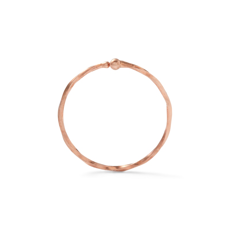 Main Image 2 of 14K Solid Rose Gold Twist Nose Ring - 20G 5/16"