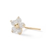 Thumbnail Image 0 of 14K Solid Gold CZ Flower L-Shape Nose Stud - 24G 1/4"