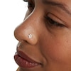 Thumbnail Image 1 of 14K Solid Gold CZ Flower L-Shape Nose Stud - 24G 1/4"