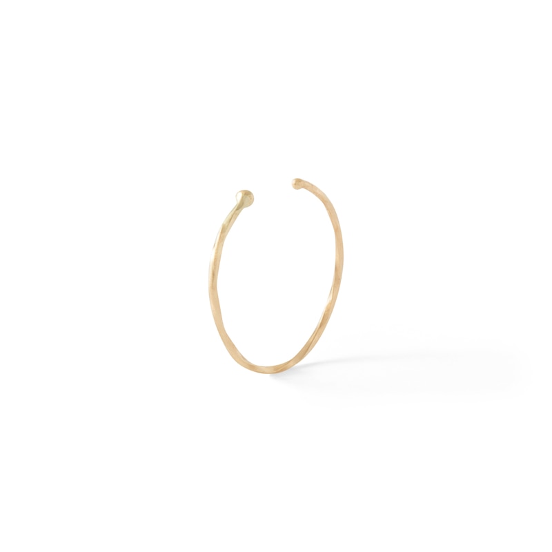 020 Gauge Twist Nose Ring in Solid 14K Gold - 5/16"