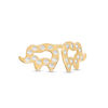 Thumbnail Image 1 of Child's Cubic Zirconia Elephant Stud Earrings in 14K Gold
