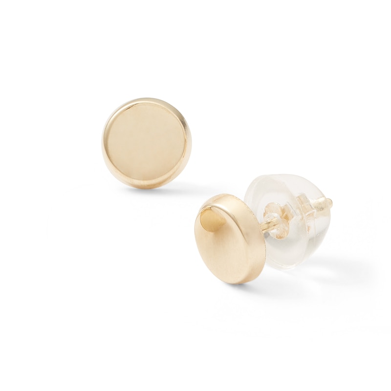 Main Image 1 of Circle Stud Earrings in 10K Gold