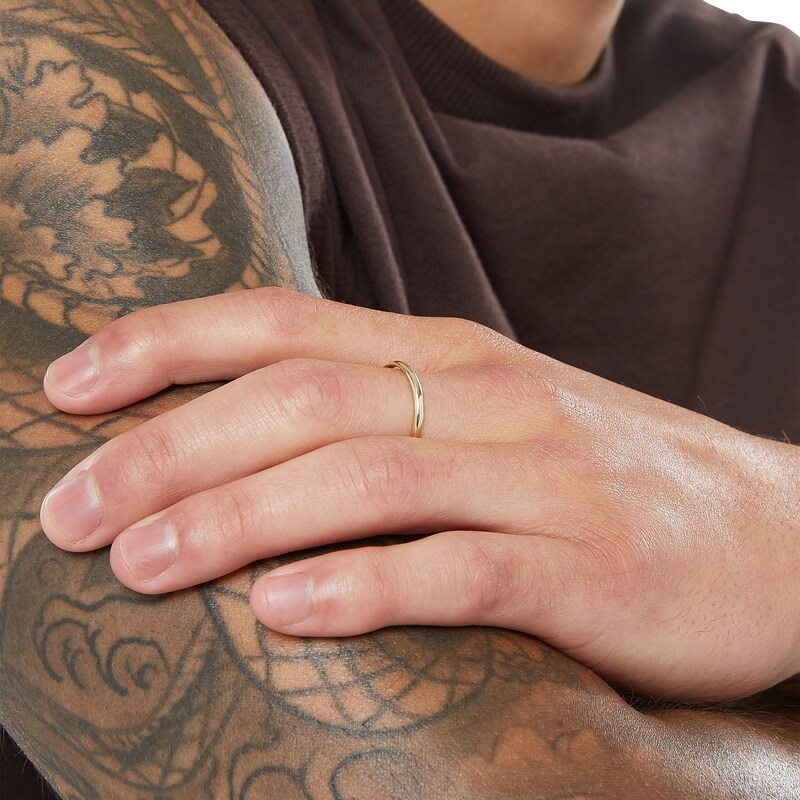 2mm Band in 10K Gold - Size 8