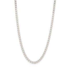 Made in Italy 2.8mm Curb Chain Necklace in Sterling Silver - 24&quot;