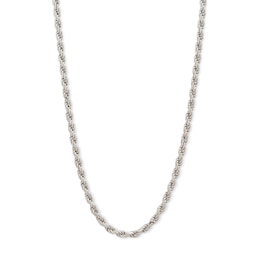 Made in Italy 070 Gauge Rope Chain Necklace in Solid Sterling Silver - 22&quot;