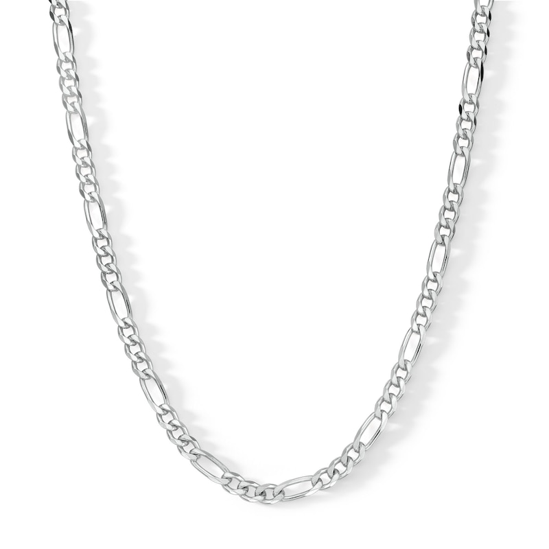 Main Image 1 of Sterling Silver Figaro Chain Made in Italy - 22"
