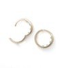 Thumbnail Image 1 of Cubic Zirconia Huggie Hoop Earrings in 14K Solid Gold
