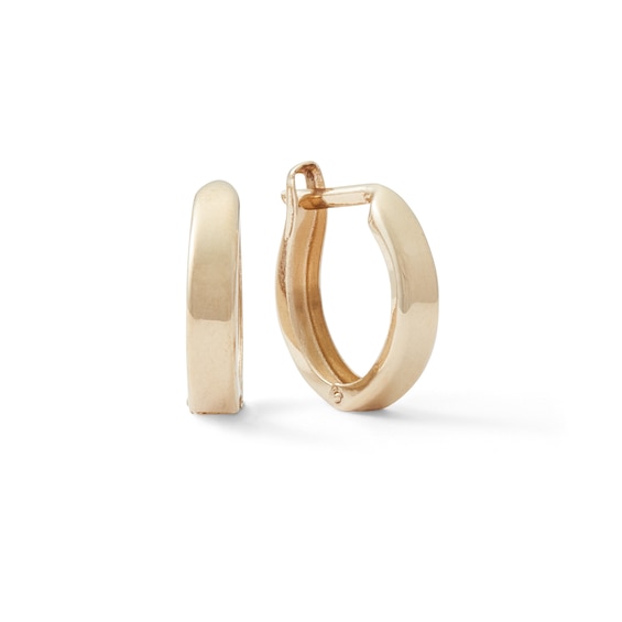 14K Solid Gold Huggie Hoops