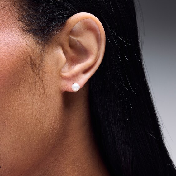 10K Solid Gold Freshwater Cultured Pearl Studs