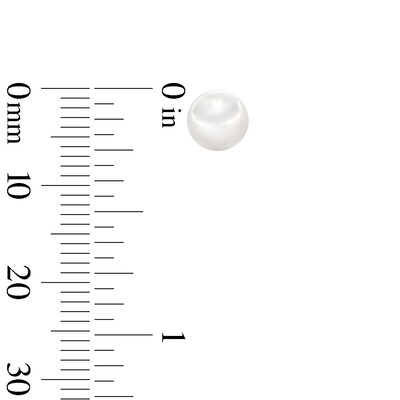 10K Solid Gold Freshwater Cultured Pearl Studs