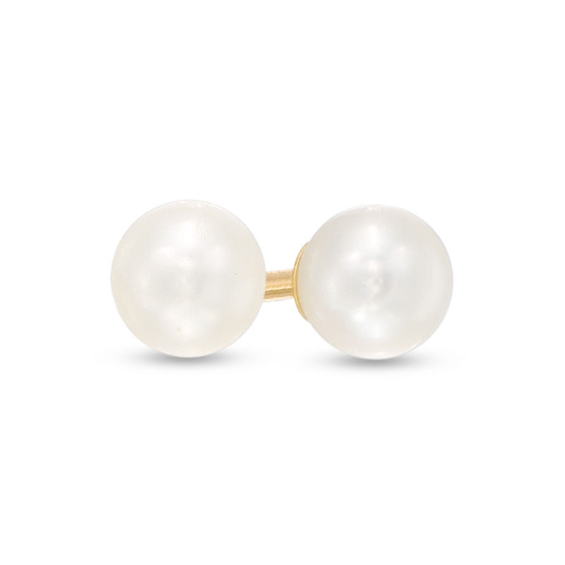 Child's 4mm Cultured Freshwater Pearl Stud Earrings in 14K Gold