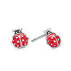 Thumbnail Image 1 of Child's Sterling Silver Red Enamel Ladybug Studs
