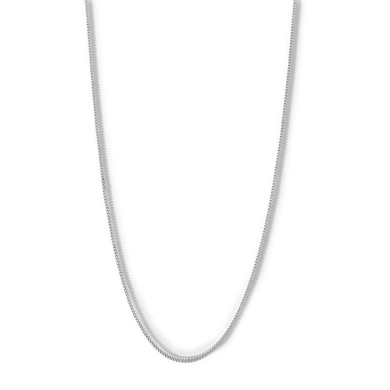 Main Image 1 of Sterling Silver Curb Chain Made in Italy - 20"