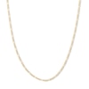 Thumbnail Image 1 of Child's 050 Gauge Figaro Chain Necklace in 14K Hollow Gold - 15"