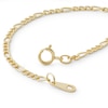 Thumbnail Image 1 of Child's 050 Gauge Figaro Chain Bracelet in 14K Hollow Gold - 5.5"