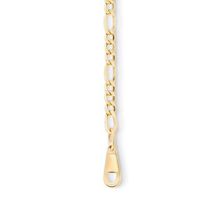 Child's 050 Gauge Figaro Chain Bracelet in 14K Hollow Gold - 5.5"