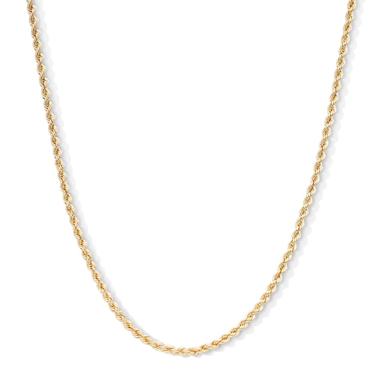 10K Hollow Gold Rope Chain - 26"