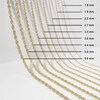 Thumbnail Image 6 of 10K Hollow Gold Rope Chain - 26"