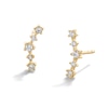 Thumbnail Image 0 of Cubic Zirconia Curve Crawler Earrings in 10K Gold