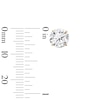 Thumbnail Image 6 of 8mm Cubic Zirconia Solitaire Stud Earrings in 14K Gold