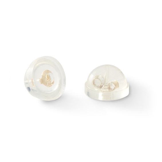14K Solid Gold 6mm CZ Solitaire Studs