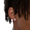 Thumbnail Image 4 of 14K Gold CZ Princess-Cut Halo Studs