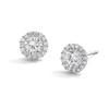 Thumbnail Image 0 of 4mm Cubic Zirconia Frame Stud Earrings in 14K White Gold