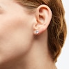 Thumbnail Image 2 of 7mm Cubic Zirconia Solitaire Stud Earrings in 14K Gold