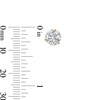 Thumbnail Image 3 of 7mm Cubic Zirconia Solitaire Stud Earrings in 14K Gold