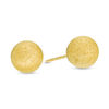 Thumbnail Image 1 of 8mm Textured Ball Stud Earrings in 14K Gold
