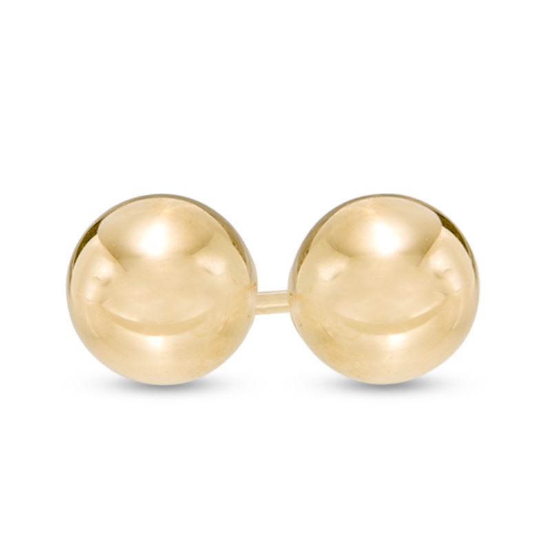 Main Image 1 of 6mm Ball Stud Earrings in 14K Gold