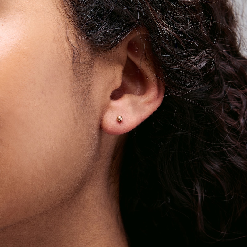 Main Image 4 of Ball Stud Three Pair Earrings Set in 10K Gold