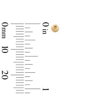 Ball Stud Three Pair Earrings Set in 10K Gold