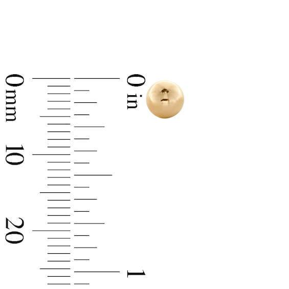 Ball Stud Three Pair Earrings Set in 10K Gold