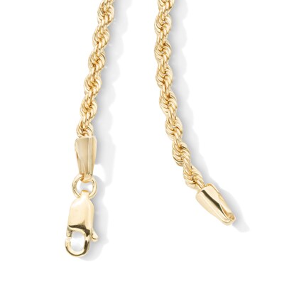 10K Semi-Solid Gold Rope Chain