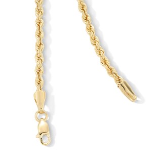 10K Semi-Solid Gold Rope Chain