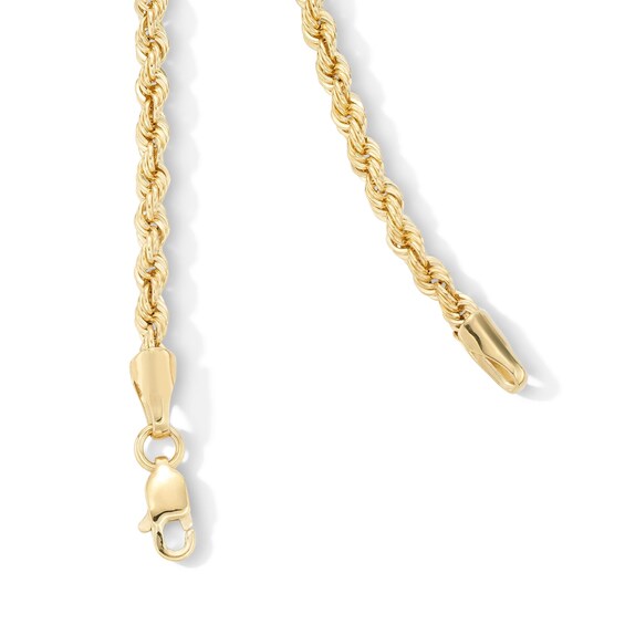 10K Semi-Solid Gold Rope Chain
