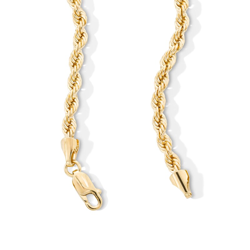 Main Image 2 of 10K Semi-Solid Gold Rope Chain - 24"