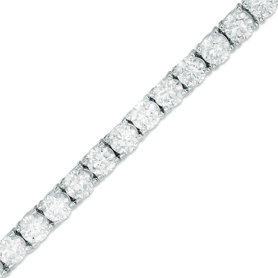 4mm Cubic Zirconia Tennis Bracelet in Sterling Silver - 7.25"