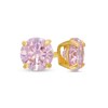 Thumbnail Image 1 of Child's 4mm Pink Cubic Zirconia Reversible Ball Stud Earrings in 14K Gold