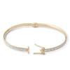 Thumbnail Image 2 of Made in Italy Glitter Enamel Hinged Bangle in 10K Gold