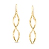 Made in Italy Cascading Ribbon Drop Earrings in 10K Gold