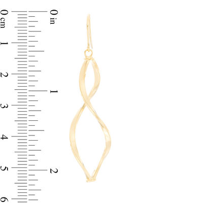 Made in Italy Cascading Ribbon Drop Earrings in 10K Gold
