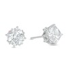 Thumbnail Image 0 of 6.5mm Cushion-Cut Cubic Zirconia Stud Earrings in 14K White Gold