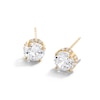 Thumbnail Image 0 of 6.5mm Cubic Zirconia Solitaire Stud Earrings in 14K Gold